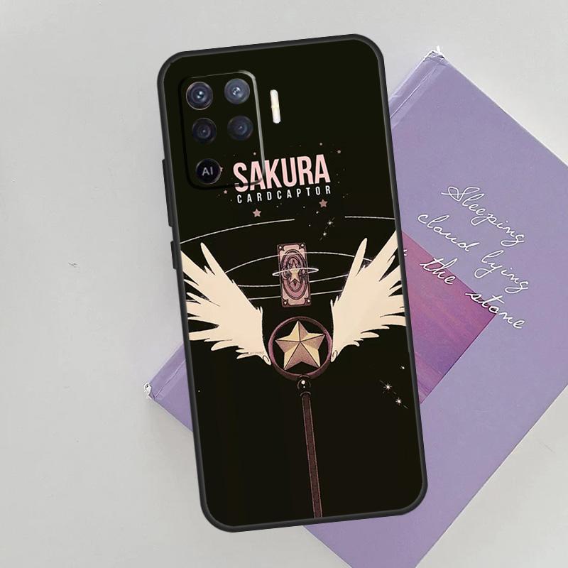 Sakura Cardcaptor Anime Case For OPPO Reno 5 Lite 2Z 2F A15 A52 A72 A83 A54 A74 A94 A5 A9 A31 A53 A53S 2020 Cover