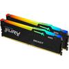 Mémoire DDR5 - KINGSTON - FURY Beast RGB EXPO - 32 Go (2 X 16 Go) - 6000 Mhz - CL30