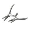 1 PC Silver Stainless Steel Clamp Hair Extension Plier with Small Grooves Keratin Hair Extensions Tools