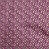 Cotton Poplin Dark Magenta Fabric Jacobean Floral Sewing Material Print Fabric By The Yard 42 Inch