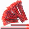 60× JST 2-Pin Connectors 22 AWG – 10cm & 15cm Cables – For LED Strips, RC Batteries, and DIY Electronics – Red