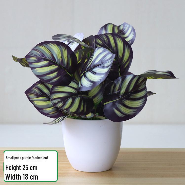 Имитация зеленого редиса в горшках для декора помещений и улицы - Искусственные цветы и растения