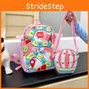 Colorful And Cute Childrens Nylon Backpack Ideal For Kindergarten With Detachable Bag