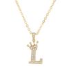 Zircon Crown Necklace New Necklaces Fashion Women's Necklace Pendant Simple English Letter Necklace