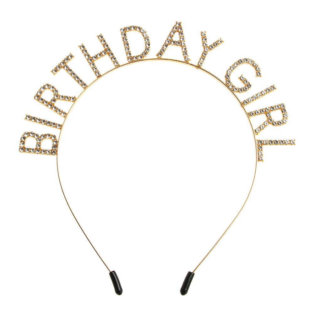 Styling Women Metal Alloy Birthday Party Tiara Princess Crown Birthday Girl Headband Hair Hoop