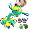 Magic Ball 2in1 Multifunctional Tranining Outdoor Interactive Dog Toys Agility Ball with Chew Ropes Play In Swimming Pool
