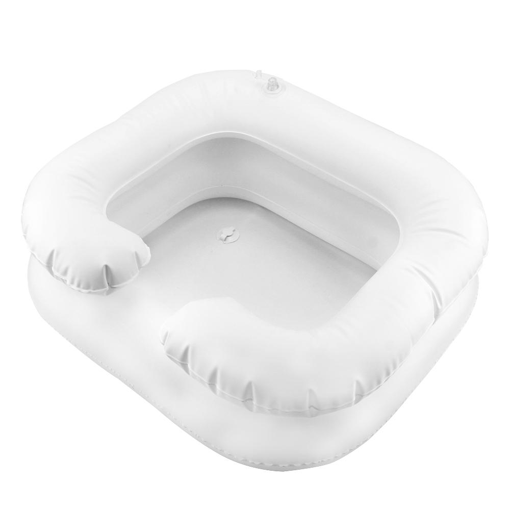 Portable for The Disabled Shampoo Tray Inflatable Shampoo Basin Tub With Drain Tube Hair Washing Basin PVC