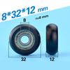 1Pc 608 Zz 8*32*12Mm 608Zz Package Plastic Nylon Wrap Pom Line Wire Rope Bearing Pulley Plastic Wheel