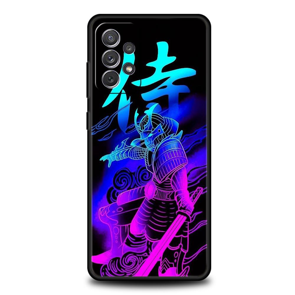 Painting Japan Samurai Art Phone Case for Samsung Galaxy A13 A51 A71 A21S A12 A11 A31 A41 A23 A53 A73 A52 A32 5G A03S A01 Cover