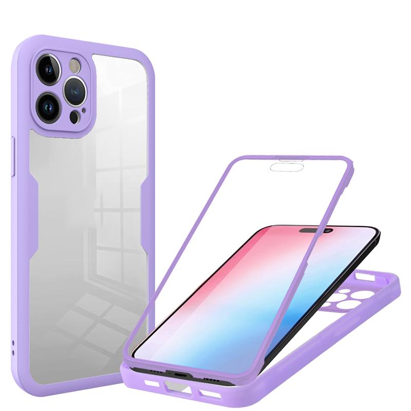For Realme 8 4G 360 Full Body Protection Clear Case For Realme 14 Pro 14X 6 7 8 9 9I Double Sided Front Screen Shockproof Cover
