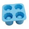Silicone Ice Cube Mold With 4 Compartments Reusable Ice Cubes For Drinks Each Capable Of Holding 1oz Multifunction Ice Cup Mold