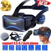 3D VR Glasses Virtual Reality Headset Bass Stereo Surround Headphone Games Movie VR Headset Wide Angle for  4.5-6.7 Inches Smartphones  Remote Gamepad