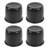 4Pcs 4.25 Inch Wheel Center Caps Carbon Steel Push Through Hub Covers for 4.25in Center Bore Truck T
