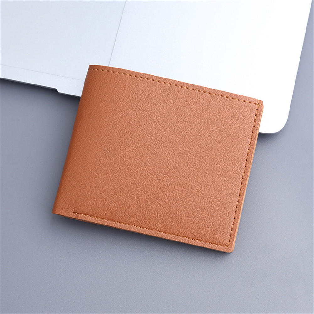 New Men Long Thin Slim Wallets Vintage Pu Leather Male Credit Card Holder Brown Money Purses Solid Simplicity Wallet For Man
