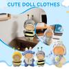 Doll Clothes Set 17cm Doll Accessories Love Heart Top Scarf Hat No Dolls