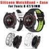 Quick Fit 22/26mm Silicone WatchBand + Case Cover for Garmin Fenix 8 47 51MM Bracelet Strap All Inclusive Anti Fall