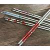 Palillos Chinos 23 Cm 1 Pair Chinese Portable Chopsticks Stainless Steel Chopsticks Food Sticks