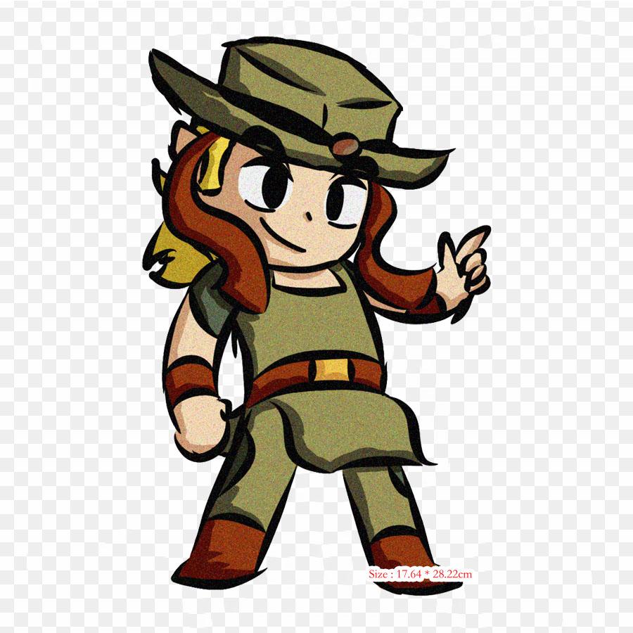 Cartoon The Legend Of The Minish Cap Link Iron On Heat Transfer Printing Vinyl Patches Sticker for Clothes DIY Appliques Washable Patches