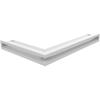 Vent Cover LUFT Corner Right 40x60x6 White Slim