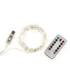 String Lights - Kikkerland - 9m - Silver - Remote Control - USB Rechargeable