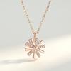 Rotating Windmill Necklace for Women's Clavicle Chain Japanese and Korean Version Simple Temperament Sun Flower Pendant