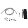 G1/2 Household Shower Converter Hose Stainless Steel Enema Attachment Hose for Body Cleaning