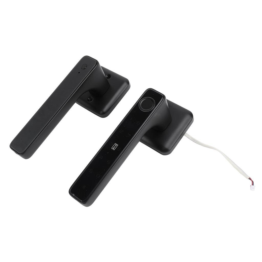 Fingerprint Door Smart Lock Passcode Keyless Door Entry Lock with Handle Keys IC Cards for Bedroom