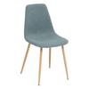 Vintage Style Chair "Marylin" Imitation Beech Metal Legs Atmosphera - Celadon