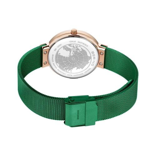 BERING Women's Analog Quartz Classic Collection Watch with Stainless Steel Strap and Sapphire Crystal (14531-868). Officially Imported. 3-Year Interna