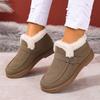 Women's Snow Boots 2025 Winter Warm and Cold-proof Flat-bottomed Lazy Shoes One Pedal Casual Women's Cotton Shoes Versatile Women's Shoes
