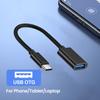 OTG Type C Cable Adapter USB To Type C Adapter Connector for Xiaomi Samsung S20 Huawei OTG Data Cable Converter for MacBook Pro