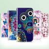Emboss 3D Owl Animal Pattern Art Painting Leather Phone Wallet Case Book Stand For iPhone Samsung Xiaomi Oppo Huawei Magnetic Card Holder Flip Cover