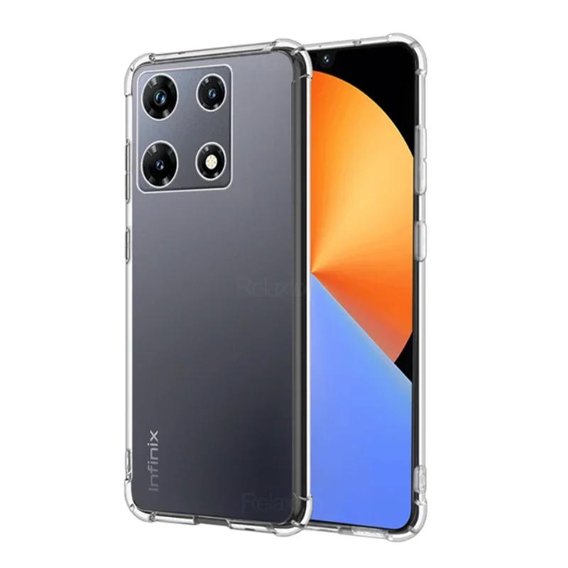 Airbag Soft Silicone Shockproof Phone Case For Tecno Camon 30 Premier 20 Pro 19 18T 17P 16S 15 Transparent Matte TPU Back Cover