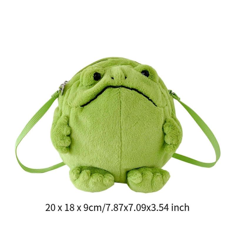 Frog Shaped Crossbody Bag Supplies Lovely Handbag for Girls Dating Traveling