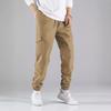 New Fashion Men's Work Trousers Sub High Street Retro Casual Multi-pocket Drawstring Trousers Men