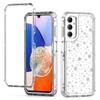 For Samsung Galaxy A14 4G/5G Case Clear Acrylic TPU Hybrid Phone Cover with Laser-printed Film