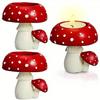 Candlestick 1PC Small Mushroom Home Decoration Resin Craft Decoration Creative Table Bedroom Living Room Shop