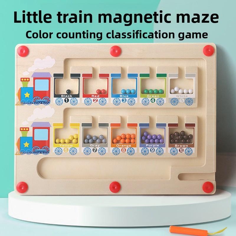 Wooden Sorting Color Classification Puzzle Kids Educational Parent Play Child