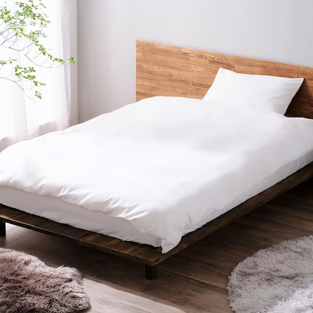 IRIS OHYAMA Duvet Finish That Keeps It Looking Reduces Wrinkles After Waking Glossy Machine 8 Ties To Prevent Shape-stable Hotel-like Cover, Double,