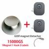 Original 15000GS EAS Magnetic Golf Detacher Tag Remover Universal Magnet Eas Golf Detacher Security Lock Key with 1 Hook 2 Tag