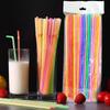 Disposable Color Straw Elbow Straw Extended Flexible Straw Juice Drink Milk Tea Cola Straw