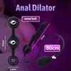 Inflatable Anal Plug with Steel Balls Prostate Massager G-spot Clit Stimulator Adult Toys for Men