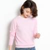 Women Winter Tops Solid Color Crew Neck Long Sleeve Pullover Sweater Loose Fit Ribbed Trim Casual Knitting Tops