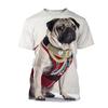 Funny Pug Dog Pattern T-shirt Fashion Summer Short Sleeve Men Women Kid 3D Animals Printed T Shirts Loose Harajuku Tees Clothes