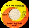 7inch Record JOHNNY & JONIE MOSBY - Mr. & Mrs. John Smith 2087 Capitol Records 1968 US Folk Used