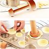 Egg Tart Tamper Double Side Portable Wooden Household Egg Tart Outer Pastry Crust Mold For Kitchen