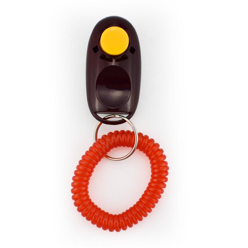 Dog Training Whistle Clicker Wrist Strap Dogs Training Tools Portable Dog Clicker Toys Pet Training Clicker Pet Supplies