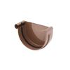 Brown Gutter End Cap System 125