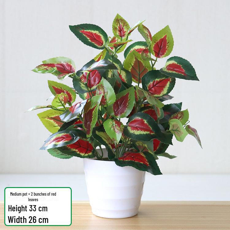 Имитация зеленого редиса в горшках для декора помещений и улицы - Искусственные цветы и растения