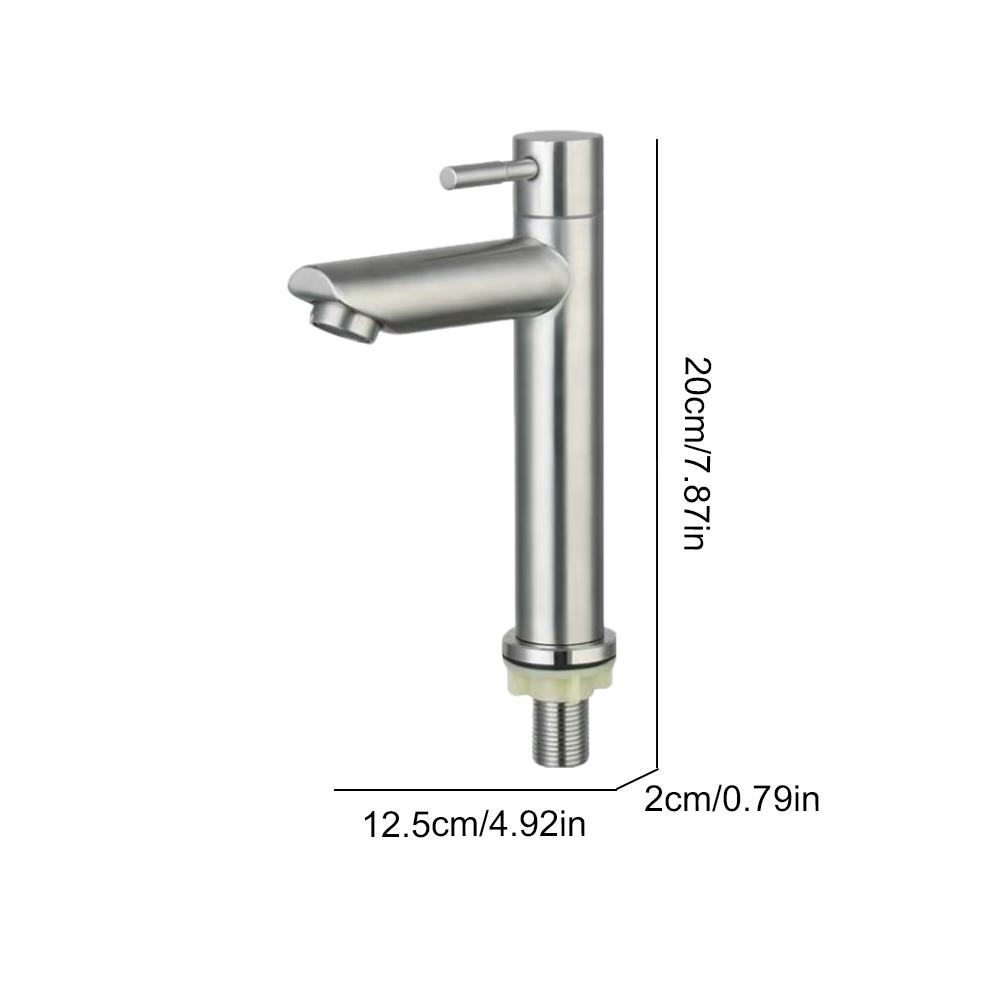 Stainless Steel Bathroom Counter Basin Faucet Single Handle Sink Water Tap Basin Sink Tap Kitchen Bathroom Accessories